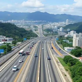 obras de ampliação da Dutra