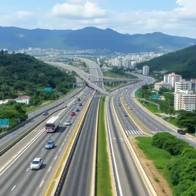 obras de ampliação da Dutra