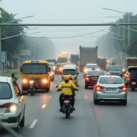 Carga de 600 toneladas na Via Dutra