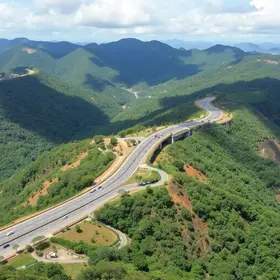 nova rodovia na Serra das Araras