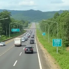 congestionamento na Via Dutra