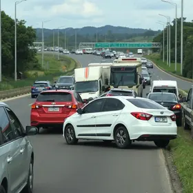 engavetamento na Dutra