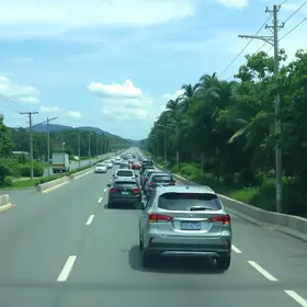 congestionamento na Via Dutra